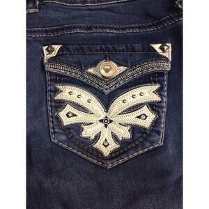 Hydraulic Jeans Womens 5/6 Blue Lola Curvy Bootcut Denim Flap Pockets